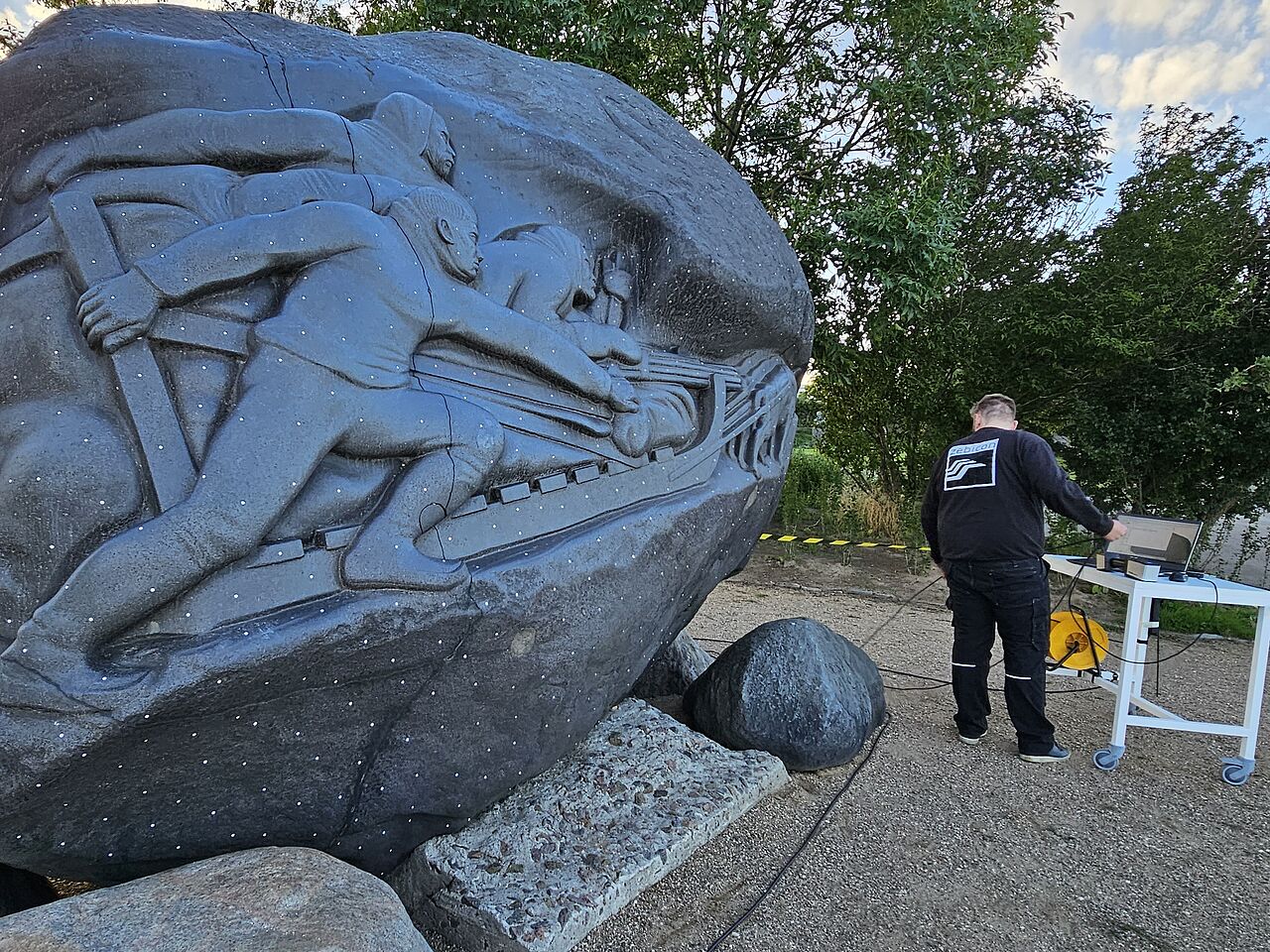 3D scanning af mindesten