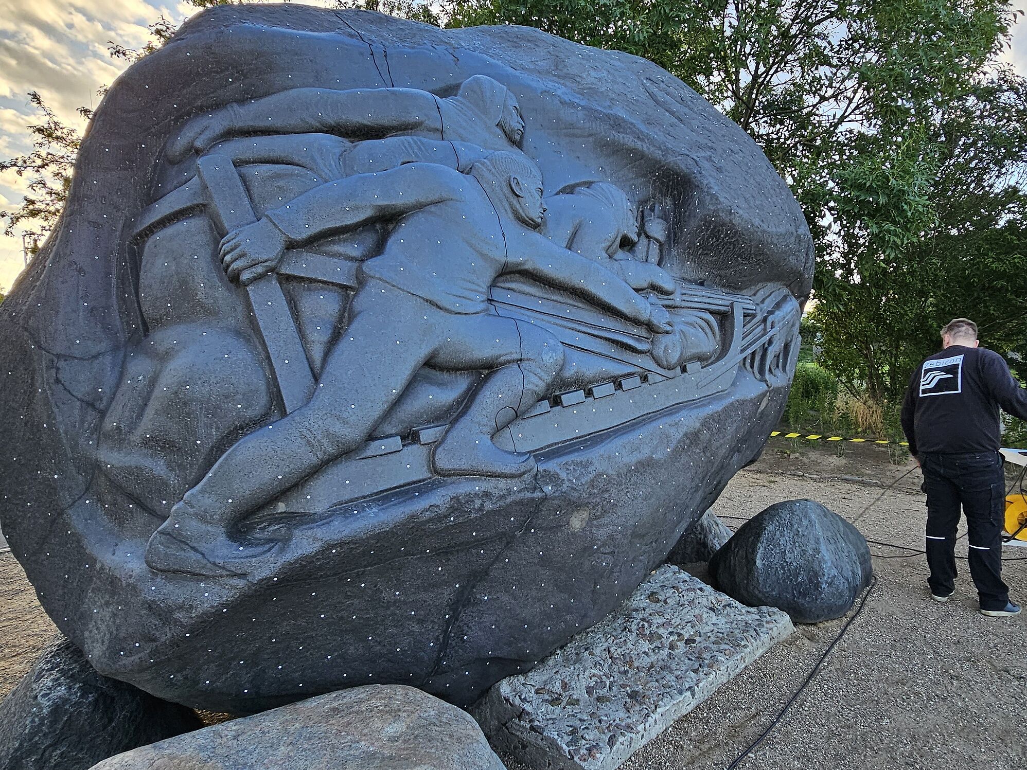 Mindesten over Mylius Eriksen 3D scannes til dokumentation