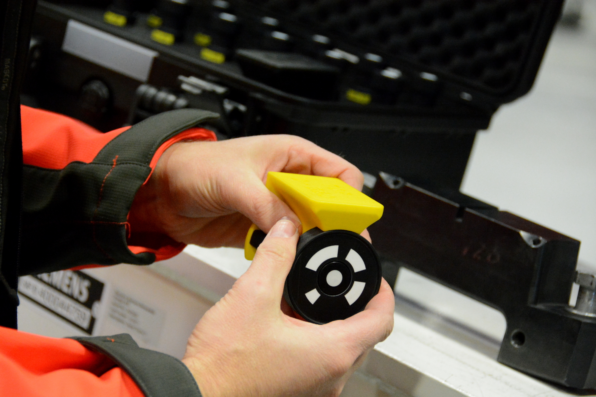 Siemens Gamesa, fotogrammetri, TRITOP, adapter, opmåling af stator