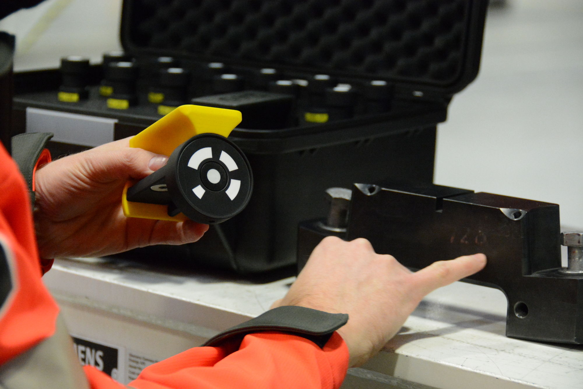 Siemens Gamesa, fotogrammetri, TRITOP, adapter, opmåling af stator